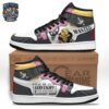 Brown Gold Usopp Sniper High-Top Leather Sneakers – One Piece Shoes