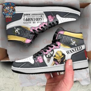 Usopp High-Top Leather Sneakers One Piece Exclusive Streetwear Sneakers 1