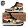 Usopp Wanted Poster High-Top Leather Sneakers – Black Pink One Piece Shoes