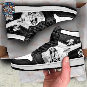 Usopp High-Top Leather Sneakers One Piece Streetwear Anime Gift For Fans 3