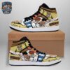 Usopp Black White Manga High-Top Leather Sneakers – One Piece Shoes