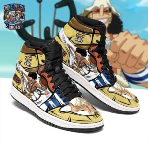 Usopp High-Top Leather Sneakers One Piece Stylish Anime Gift For Fans 1