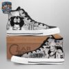 Brown Gold Usopp Sniper High-Top Leather Sneakers – One Piece Shoes