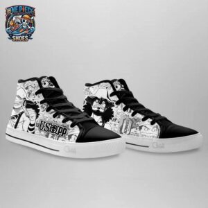 Usopp High Tops Canvas Shoes One Piece Exclusive Otaku Fashion Shoes 2