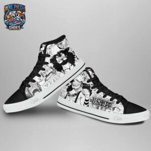 Usopp High Tops Canvas Shoes One Piece Exclusive Otaku Fashion Shoes 3