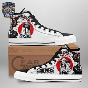 Red Sun Manga Usopp High Tops Canvas Shoes – One Piece Sneakers