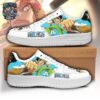 Usopp Yellow Mesh Runner Shoes – Orange Stripe One Piece Sneakers
