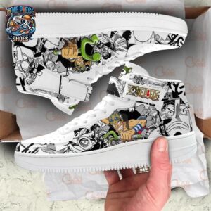 Usopp Mid-Top Strap Leather Sneakers One Piece Unique Streetwear Sneakers 3