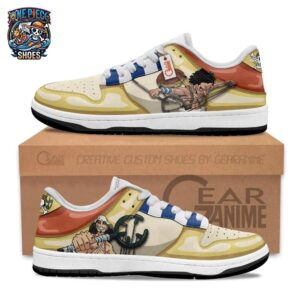 Usopp Slingshot Padded Skate Sneakers – Yellow One Piece Character Shoes