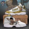 Usopp Adventure Collage High-Top Leather Sneakers – Gold One Piece Shoes