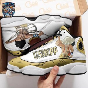 Usopp Retro Court V13 One Piece Streetwear Anime Shoes For Fans 3