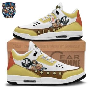 Usopp Retro Court V3 Low-Top Sneakers – Golden One Piece Character Shoes