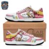 Uta Headphone High-Top Leather Sneakers – Pink White One Piece Music Graphic Shoes