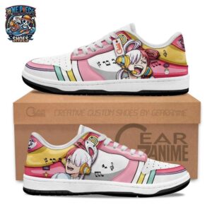 Uta Music Note Padded Skate Sneakers – Pink White One Piece Character Shoes