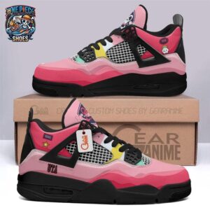 Uta Pink Custom Name Retro V4 Sneakers – Pop Idol One Piece Streetwear