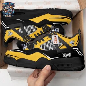 Vinsmoke Sanji Retro V4 Custom Name One Piece Exclusive Custom Anime Sneakers 1