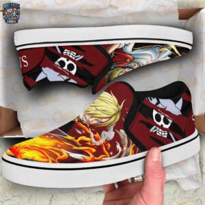Vinsmoke Sanji Slip-On Canvas One Piece Limited Anime Shoes For Fans 2