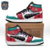 Yamato Jolly Roger High-Top Leather Sneakers – Red White One Piece Character Shoes
