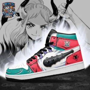 Yamato High-Top Leather Sneakers One Piece Streetwear Anime Shoes For Fans 3