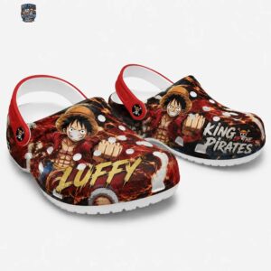 Luffy King of the Pirates Clog Shoes – Anime Footwear for Conventions